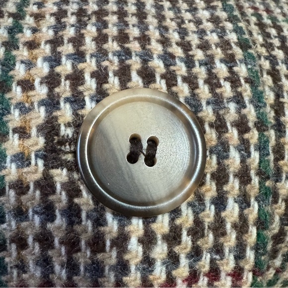 Vintage 1980 INNER VIEW Gitano brown plaid herringbone western coat Small Medium - Picture 11 of 16